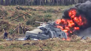 A Mi-28 Spun Out And Crashed During A Russian Air Show
